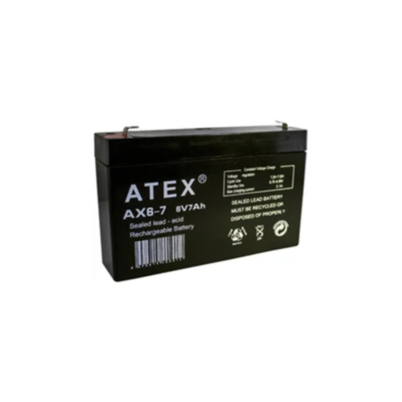 Atex AX- 6V 7 Ah 151x34x95 Kuru Akü