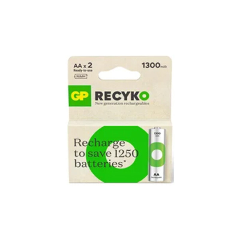 Recyko 1300mAh AA 2`Li Blister Şarjlı Pil